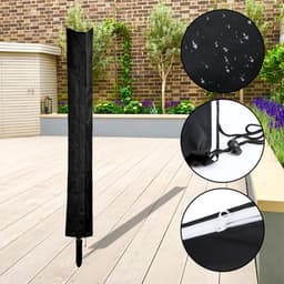 beschermhoes voor roterende droger- Weerbestendig - Universeel - Zwart- 168 x 28 cm — thumbnail 1
