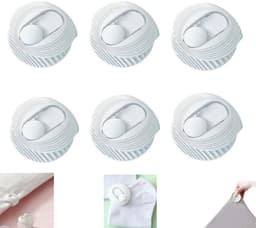 6 stuks Dekbedclips -Dekbedovertrek klemmen - Lakensclips Bedding Accessory - Dekbedovertrek clips Antislip lakensclips - Antislip plastic opbergclips - Stevig en duurzaam - Geschikt voor dekbedden - lakens - handdoeken en huishoudelijke artikelen. — thumbnail 1