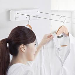 Inklapbare Kledinglijn 4.2m - Wandgemonteerd, Duurzaam Rvs Voor Badkamers en Balkons - Moderne Ontwerp, Eenvoudige Installatie — thumbnail 3