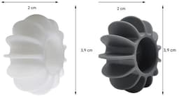 Elkuaie Droogballen - Wasdrogerballen - Voor Snellere Droging En Minder Kreukels - 14 Stuks - Voor Alle Textielsoorten Wit En Grijs — thumbnail 4