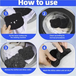 Herbruikbare haarballen voor de wasmachine - set van 8 - effectief tegen dierenharen — thumbnail 4