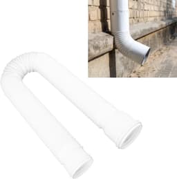 Regenpijp met Flexibele en Uitschuifbare Afvoerpijp - Regengoot Verlengstuk 20-59 Inch Wit — thumbnail 4