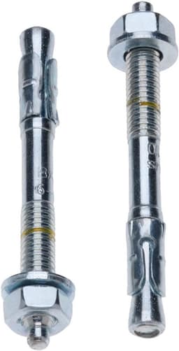 Betonanker Heavy-Duty - Wiganker Schroefbout - Zware Bevestiging - Gegalvaniseerd Expansiekegel - 8mm x 135mm - Zilverkleurig — thumbnail 4