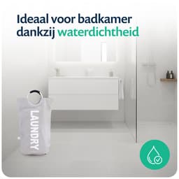 Wonair Wasmand – Waszak - Opvouwbaar  – 115L – Lichtgrijs — thumbnail 4