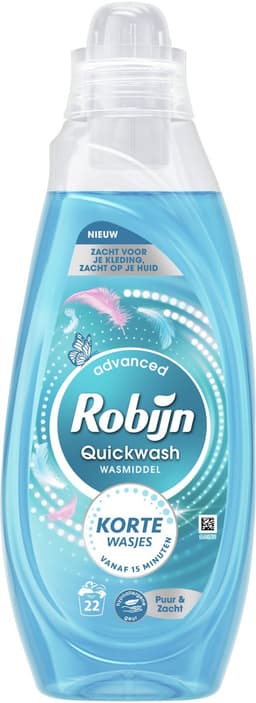 Robijn - Quickwash Vloeibaar Wasmiddel - Puur & Zacht - 22 wasbeurten — thumbnail 1