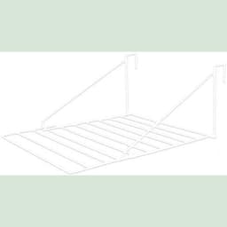 RONN® Wanddroogrek Inklapbaar - Wanddroogrek - Wit - 53cm x 71cm x 27cm — thumbnail 1