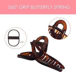 Grote Antislip Haarspeldjes met Sterke Grip voor Dik Haar (2 Stuks) — thumbnail 5