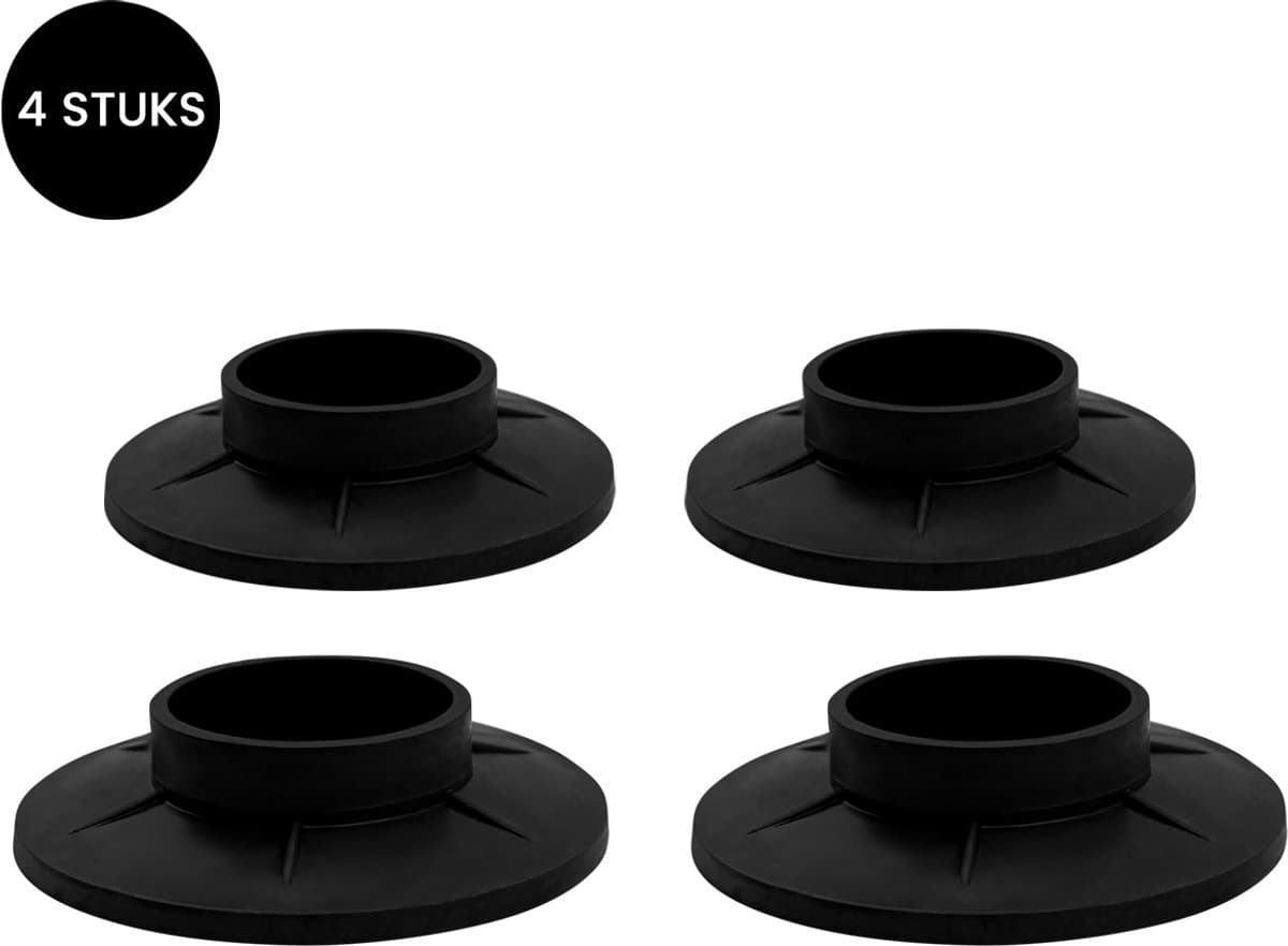 Purepeak Trillingsdempers Wasmachine Set 4 Stuks - Schokdempers Droger - Antislip - Antitrillingsmat — afbeelding 1