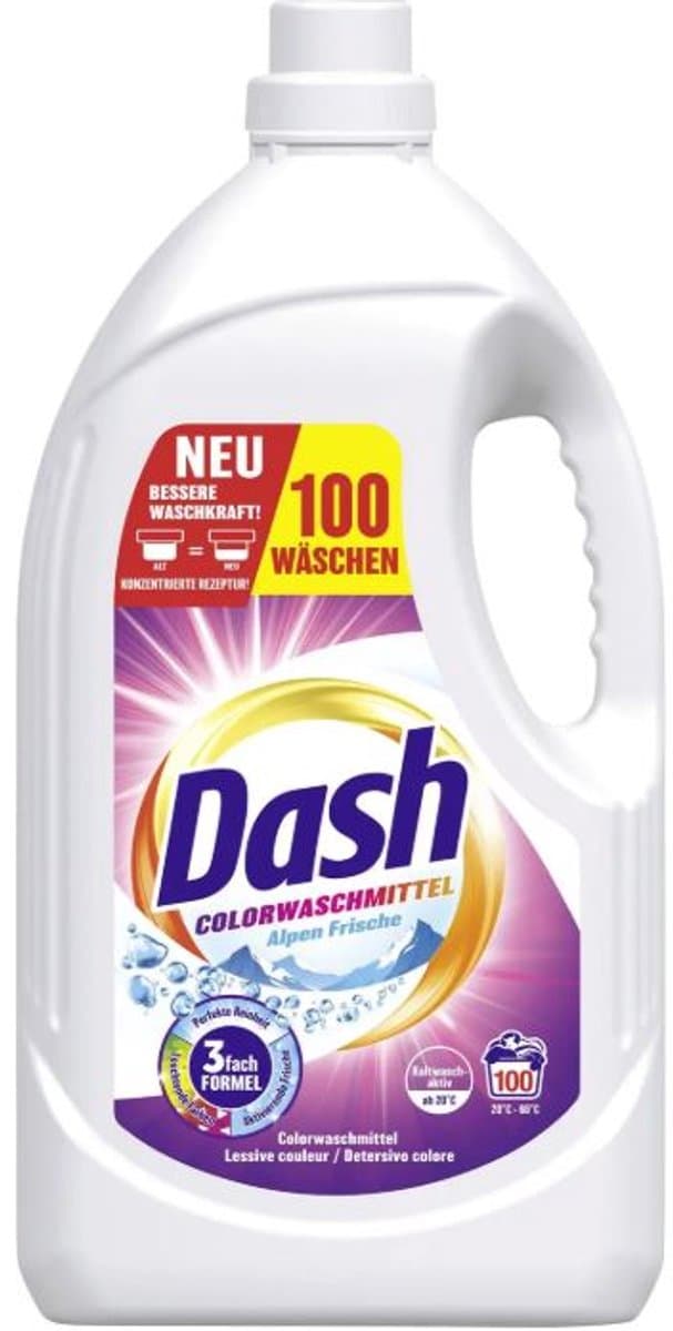 Dash Color Fresh Vloeibaar Wasmiddel - Gekleurde Was - 4,5 L - 100 Wasbeurten - Vloeibare, krachtige reiniging - Beschermt tegen vergrijzing - Voorkomt kleuroverdracht — afbeelding 1