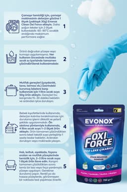 Wenatur Oxi Force Vlekverwijderaar Poeder - 750 gr - Actieve Zuurstof & Vegan — thumbnail 3