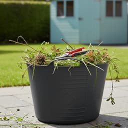 Excellent housewares Flexibele kuip / emmer - antraciet - 15 liter - kunststof - 35 x 28 cm — thumbnail 4