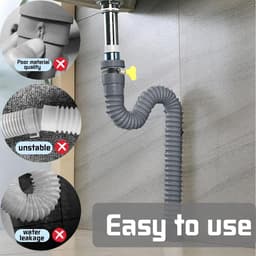 Afvoerslang Wasmachine Verlengstuk - Diverse Lengtes (1 tot 6 meter) met 4 Universele Aansluitingen — thumbnail 1