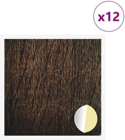 vidaXL - Zelfklevende - schroefcover - 12 - pcs - Bruin - Eiken - Ø - 20 - x - 0,5 - mm — thumbnail 1