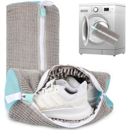 Schoenwaszak voor Wasmachine - 2 Stuks Waszak voor Wasdroger & Wasmachine - Herbruikbare Reinigingshoes voor Sneakers - 360° Diepe Reiniging Geschikt voor Alle Schoenen - Met Zelfsluitende Rits — thumbnail 1