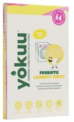 YOKUU Probiotische Wasstrips - 64 Wasbeurten - Wasdraad Frisse Geur - Reis Wasmiddel - Ultra Geconcentreerd en Voorgedoseerd - Ecologisch Wasproduct — thumbnail 1