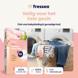 Fressea Wasstrips 60 Wasbeurten - Wasmiddel Strips - Plasticvrij & Vegan Wasmiddeldoekjes (Lentebloesem) — thumbnail 3