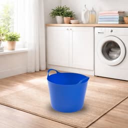 Whitefurze Flexibele emmer - 14 liter - Kunststof - Blauw - 32 x 36 x 25 cm — thumbnail 2