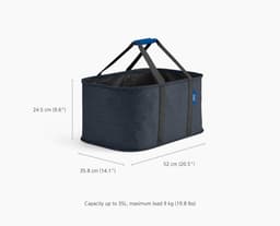 Joseph Joseph Hold-All™ 35L opvouwbare draagbare wasmand (Carbon Black) — thumbnail 3