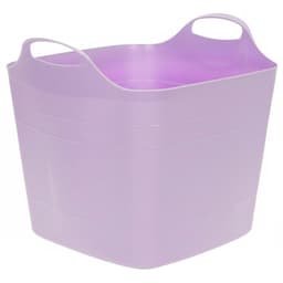 Excellent houseware flexibele kuip / emmer - 2x - lila - 25 l - kunststof - 40 x 35 cm - met handvatten — thumbnail 2