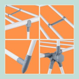 Wasrek inklapbaar - 15 m drooglente - met stang - staand — thumbnail 4