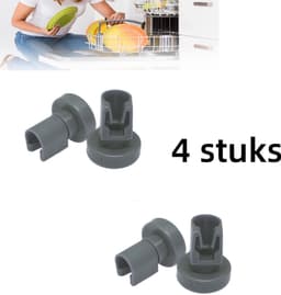 4 x Vaatwasser wiel - Vaatwasserrollenset , geschikt voor AEG Favorit Privileg Zanussi (2.3*2.7cm) — thumbnail 1
