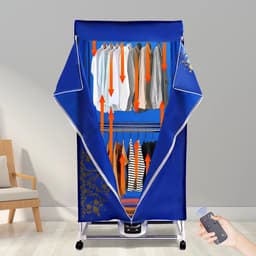 Draagbare Elektrische Droger - Droger - Reisdroger - Draagbare droger voor appartementen - Elektrische kleding drogen - 220V - Blauw — thumbnail 5