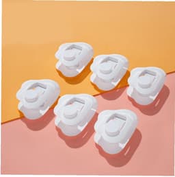 6 stuks Dekbedpinnen - Bed Sheet Holders - Quilt Clips - Dekbedovertrek Clips - Attachment Comforter - Quilt Fixing Clips - Om rommelige lakens te organiseren - Wit — thumbnail 3