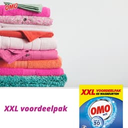 2 x OMO Waspoeder Wit 65 Wasbeurten 3,835 kg - Omo Wit XXL Waspoeder - Waspoeder - Witte Was - Stralend Wit - Snel Was — thumbnail 4