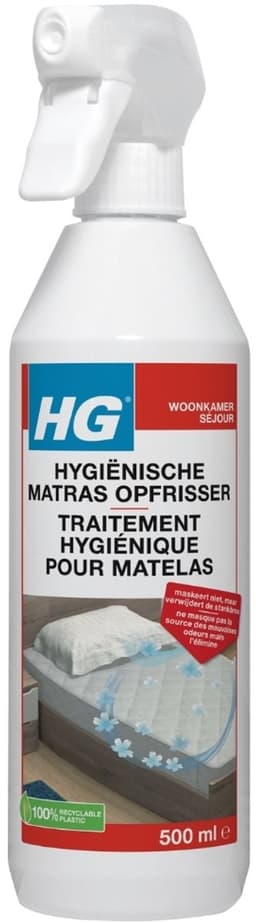 HG - Hygiënische Matras Opfrisser - Werkt Na 30 Minuten - Neutraliseert Nare Geurtjes - 500 ml - Bulkverpakking - 5 stuks — thumbnail 2
