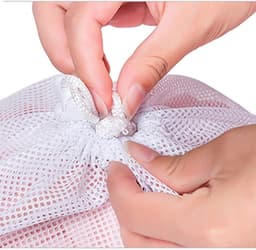 Waszak voor wasmachine, voor dessous, sokken, panty's, kousen en babykleding, afmetingen 60 x 90 cm voor 5 kg was, 4 stuks — thumbnail 3