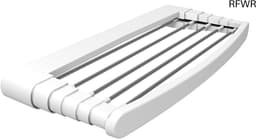 RFWR® Uitschuifbaar Wanddroogrek 100 cm - Opvouwbaar Kledingrek voor Binnen en Buiten — thumbnail 1