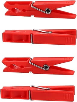 Set van 40 Kledingknijpers in 4 Vrolijke Kleuren - Stevige Wasknijpers voor Buiten — thumbnail 5