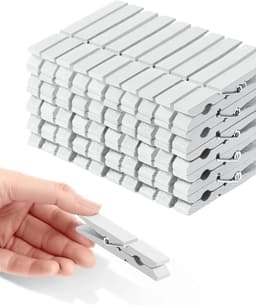 Houten Wasknijpers Set van 50 Kleurrijk Decoratief Knijpers voor Foto's en Knutselen — thumbnail 1
