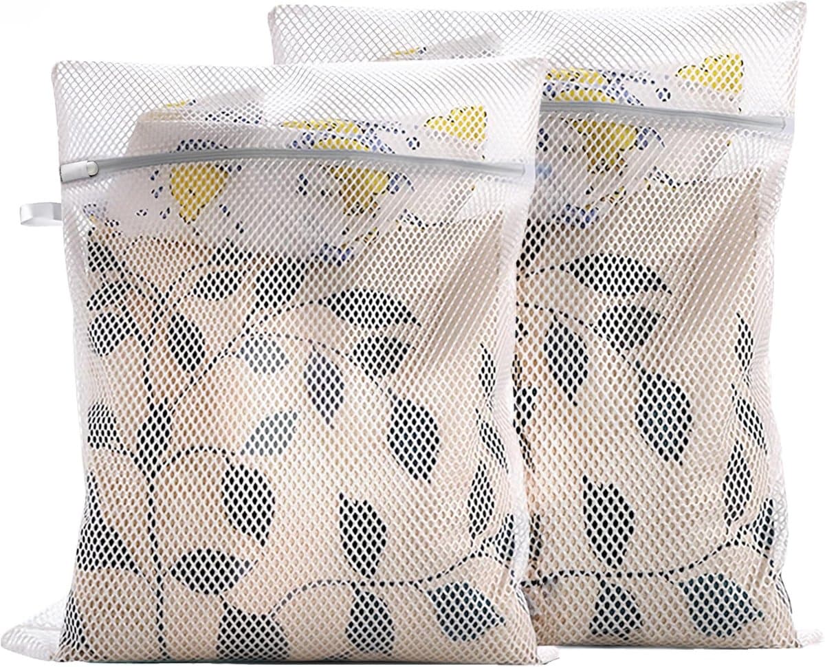Twee herbruikbare waszakken, geschikt voor delicate kleding, ondergoed, sokken, enz., met bescherming tegen vervorming, 40*50 cm. — afbeelding 1