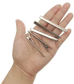 50 Stuks Zilveren Duckbill Haarspelden - Metalen Alligator Haarclips voor Thuis en Professioneel Gebruik — thumbnail 2