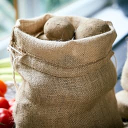 Jute Opbergzakken Set van 3 met Trekkoord - 36 x 30 cm - Ideaal voor Aardappelen, Oogst en Noten — thumbnail 3