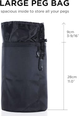 Grote Wasknijpers Tas - Waterdichte en Slijtvaste Opbergtas voor 200 Wasknijpers — thumbnail 4