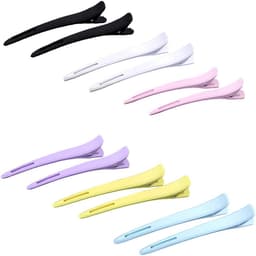 12x Professionele Kappers Klemmen voor Stylen & Knippen - Antislip Haarclips met Siliconen Band — thumbnail 1