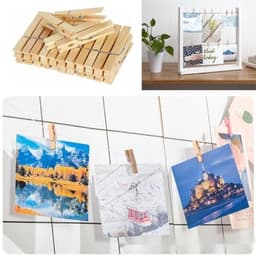 12 stuks houten knutselspeldjes - veelzijdige wasknijpers voor foto's, kunst en ambachten — thumbnail 2