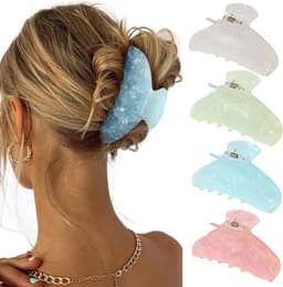 Haarspelden Set - Grote Acryl Klauwklemmen voor Dik en Dun Haar met Sterke Grip — thumbnail 1