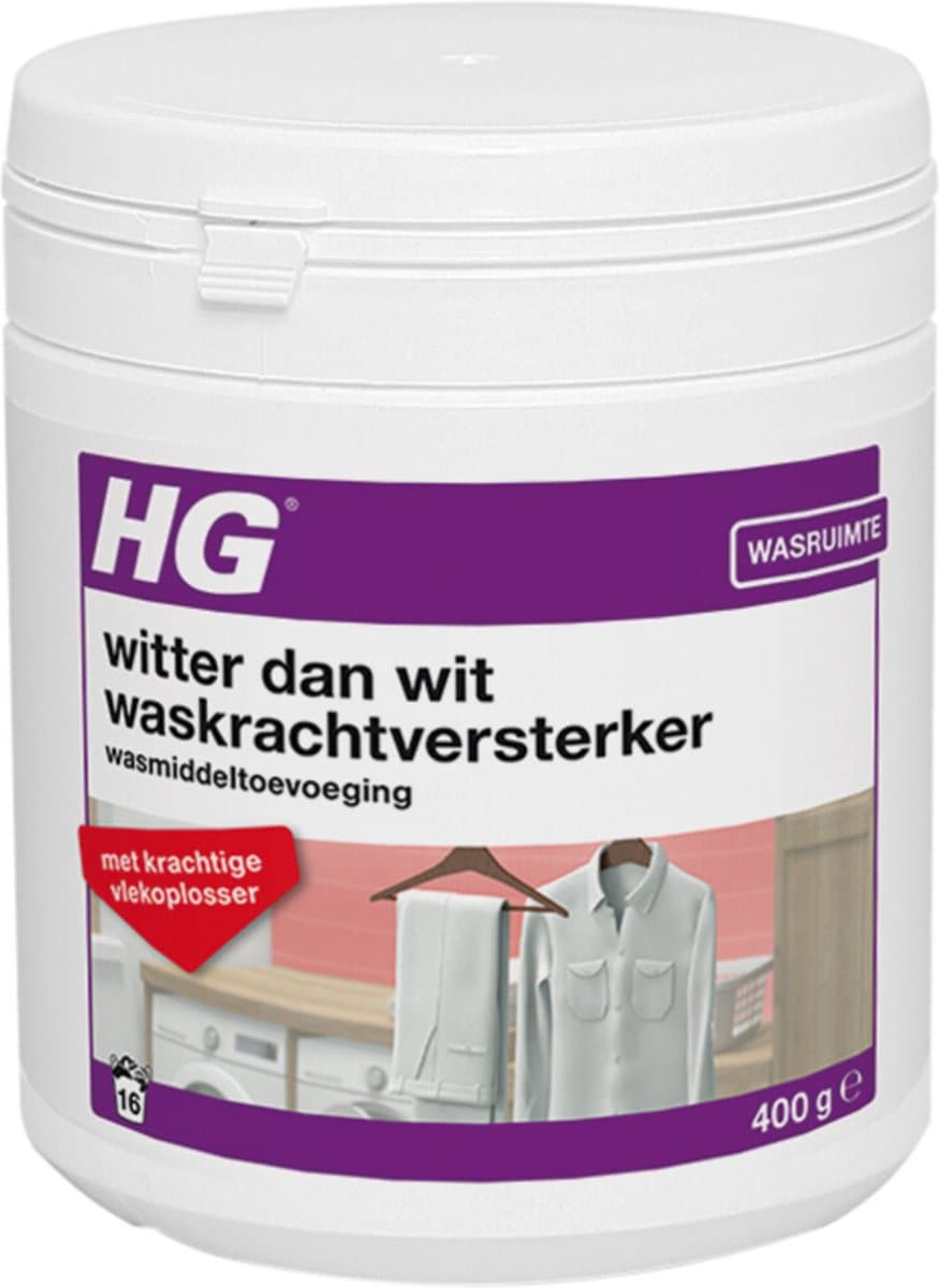HG witter dan wit waskrachtversterker wasmiddeltoevoeging 400gr — afbeelding 1