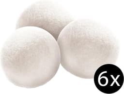 Drogerballen - Wasballen - Droogballen voor wasmachine - Wasbollen Wol - Voor Drogers - 6 Stuks — thumbnail 2