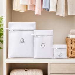Set van 3 wasnetten voor wasmachine met ritssluiting, mesh waszakken - ShopVlot — thumbnail 3