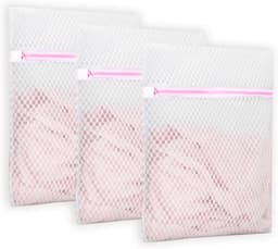 Set van 3 Herbruikbare Mesh Waszakken met Ritsen, 12"x16", Ideaal voor Delicate Kleding, Ondergoed en Reisorganizer — thumbnail 1