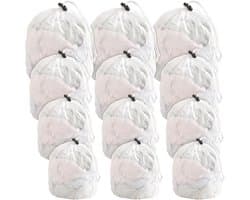 Set van 12 Wasnetten voor Wasmachine - Fijne Mesh Polyester Waszakken voor Kleding, Bh's en Zachte Goederen, Bescherming en Organisatie tijdens het Wassen