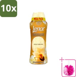 10 x Lenor – Geurparels – Gouden Orchidee – 570 g - Bulkverpakking - Geurparel - Douchemop - Wasgeur — thumbnail 1