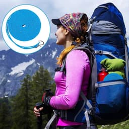 Waslijnen 2 Pack Waslijn Kleding met 24 stuks Clips Drogen Touw Draagbare Winddicht Reizen Waslijn voor Indoor Outdoor Wasserij Perfect Winddicht Kleding Line, Hanger voor Camping Thuis — thumbnail 2