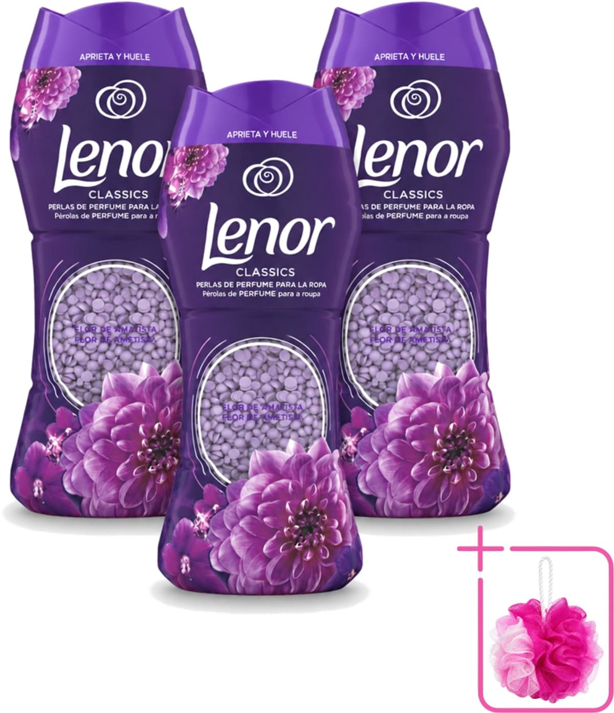 3 x Lenor Unstoppables – Geurbooster – Amethyst – 210 g - Bulkverpakking - Geurbooster was - Douchemop - Wasgeur — afbeelding 1