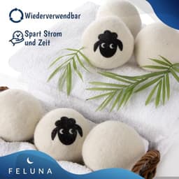 Set van 6 Wol Droogballen voor Wasdroger — thumbnail 4