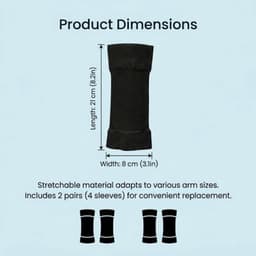 Wasnet - Ademende onderarmbandage voor tattoo-cover-up, elastische mouwen en compressiekous voor dames en heren — thumbnail 3